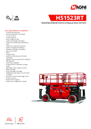 Plataformas de tijeras de ruedas MAGNI HS1523RT
