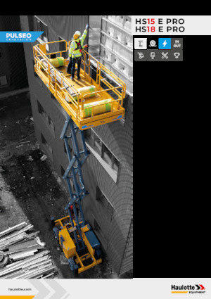 Plataformas de tijeras de ruedas Haulotte HS15E PRO