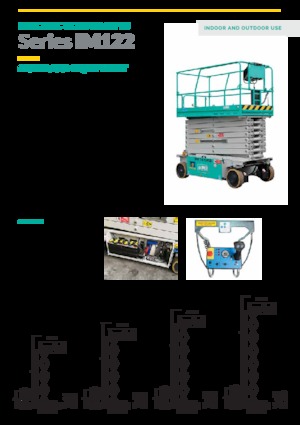 Plataformas de tijeras de ruedas Imer IM 10122