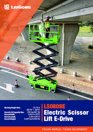 Plataformas de tijeras de ruedas Liugong LS0808E