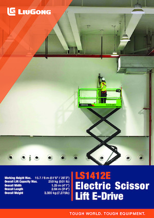 Plataformas de tijeras de ruedas Liugong LS1412E