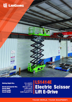 Plataformas de tijeras de ruedas Liugong LS1414E