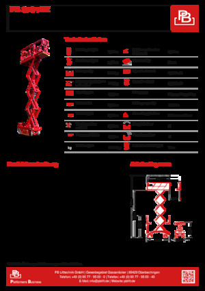 Plataformas de tijeras de ruedas PB PB ECo S78-7EZ