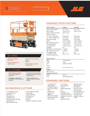 Plataformas de tijeras de ruedas JLG R2646