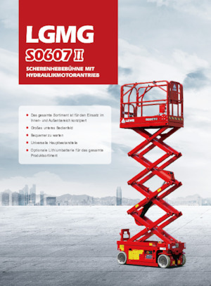 Plataformas de tijeras de ruedas LGMG  S0607II