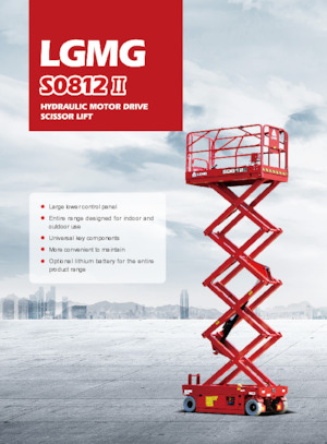 Plataformas de tijeras de ruedas LGMG  S0812II 