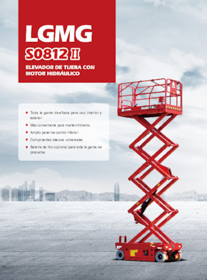 Plataformas de tijeras de ruedas LGMG  S0812II 