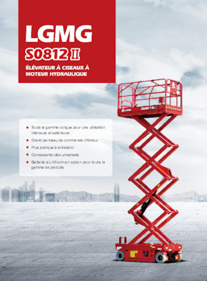 Plataformas de tijeras de ruedas LGMG  S0812II-Li