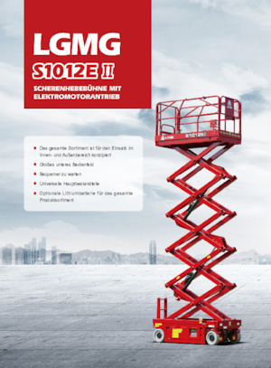 Plataformas de tijeras de ruedas LGMG  S1012EII-Li