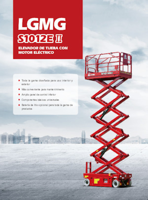 Plataformas de tijeras de ruedas LGMG  S1012EII-Li