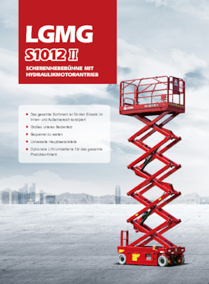 Plataformas de tijeras de ruedas LGMG  S1012II-Li