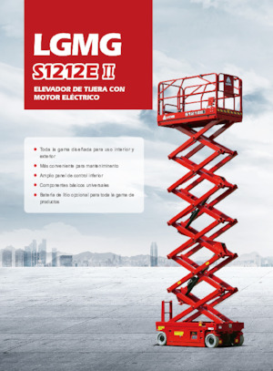 Plataformas de tijeras de ruedas LGMG  S1212EII-Li