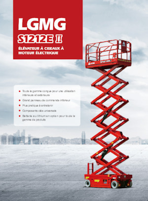 Plataformas de tijeras de ruedas LGMG  S1212EII-Li