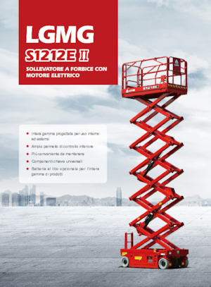 Plataformas de tijeras de ruedas LGMG  S1212EII-Li