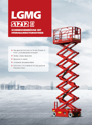 Plataformas de tijeras de ruedas LGMG  S1212II 