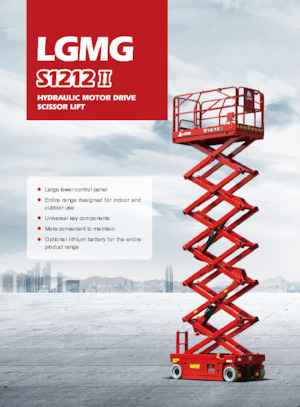 Plataformas de tijeras de ruedas LGMG  S1212II 