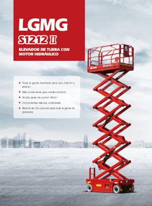 Plataformas de tijeras de ruedas LGMG  S1212II 