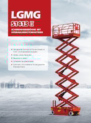 Plataformas de tijeras de ruedas LGMG  S1413II-Li