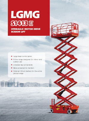 Plataformas de tijeras de ruedas LGMG  S1413II-Li