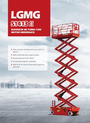 Plataformas de tijeras de ruedas LGMG  S1413II-Li