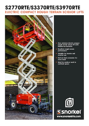 Plataformas de tijeras de ruedas Snorkel S3370RTE
