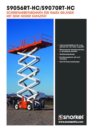 Plataformas de tijeras de ruedas Snorkel S9056RT-HC