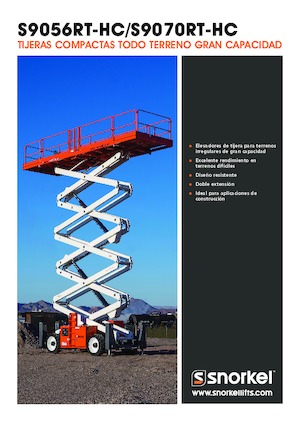 Plataformas de tijeras de ruedas Snorkel S9056RT-HC