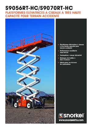 Plataformas de tijeras de ruedas Snorkel S9056RT-HC