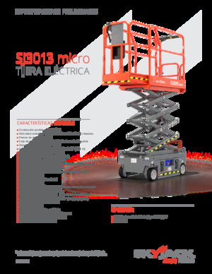 Plataformas de tijeras de ruedas Skyjack SJ3013 micro 