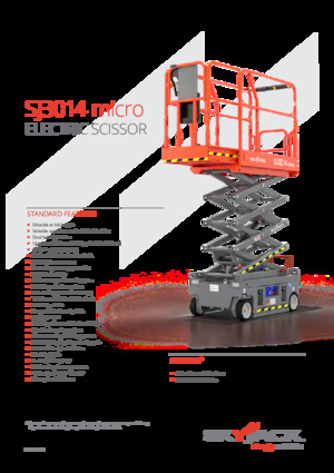 Plataformas de tijeras de ruedas Skyjack SJ3014 