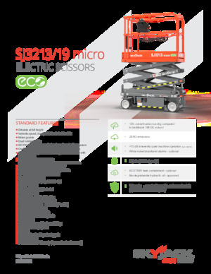 Plataformas de tijeras de ruedas Skyjack SJ3219 micro