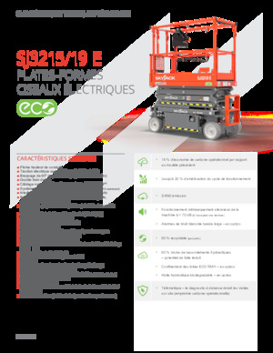 Plataformas de tijeras de ruedas Skyjack SJ3219E
