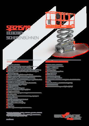 Plataformas de tijeras de ruedas Skyjack SJ3219 