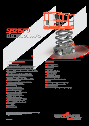 Plataformas de tijeras de ruedas Skyjack SJ3219 
