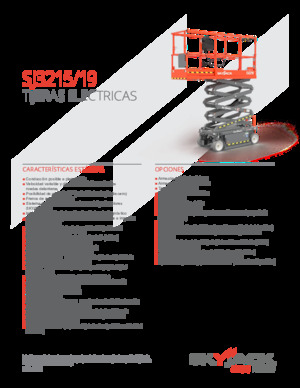 Plataformas de tijeras de ruedas Skyjack SJ3219 