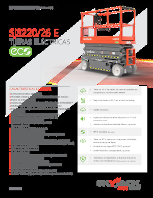 Plataformas de tijeras de ruedas Skyjack SJ3226E