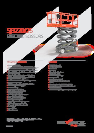 Plataformas de tijeras de ruedas Skyjack SJ3226 