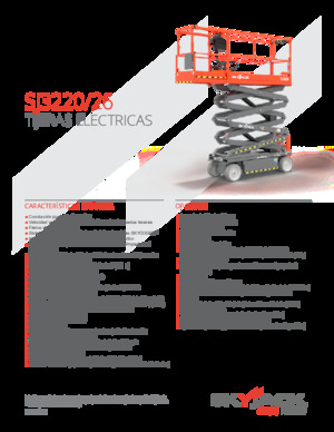 Plataformas de tijeras de ruedas Skyjack SJ3226 