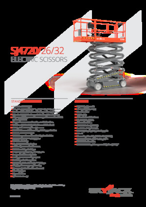 Plataformas de tijeras de ruedas Skyjack SJ4732 