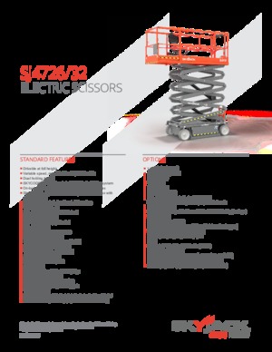 Plataformas de tijeras de ruedas Skyjack SJ4732 