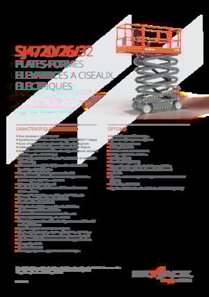 Plataformas de tijeras de ruedas Skyjack SJ4732 