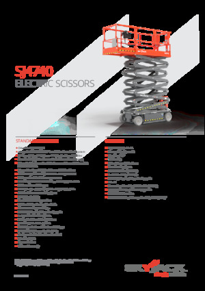 Plataformas de tijeras de ruedas Skyjack SJ4740 