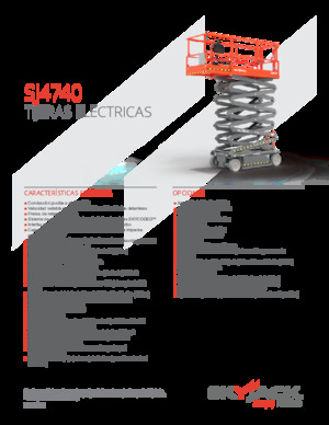 Plataformas de tijeras de ruedas Skyjack SJ4740 