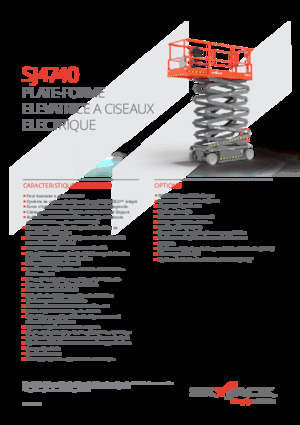 Plataformas de tijeras de ruedas Skyjack SJ4740 
