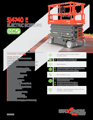 Plataformas de tijeras de ruedas Skyjack SJ4740E