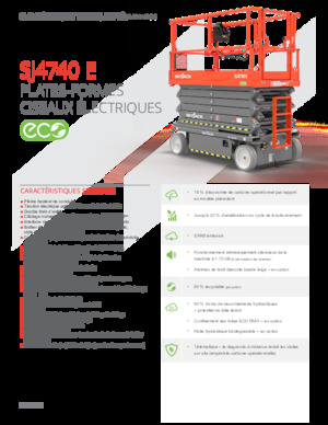 Plataformas de tijeras de ruedas Skyjack SJ4740E