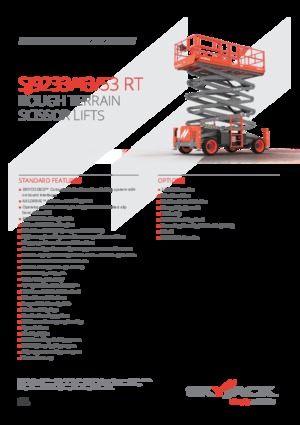 Plataformas de tijeras de ruedas Skyjack SJ9253 RT