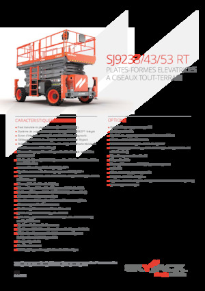 Plataformas de tijeras de ruedas Skyjack SJ9233 RT