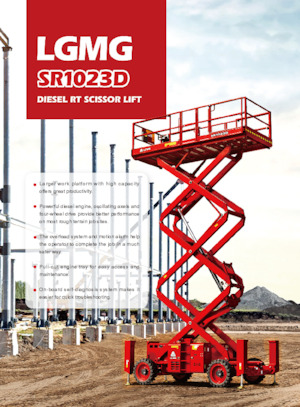 Plataformas de tijeras de ruedas LGMG  SR1023D