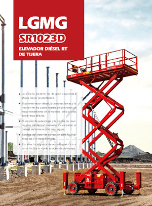 Plataformas de tijeras de ruedas LGMG  SR1023D